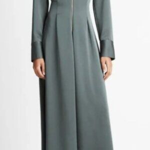 Vince Charcoal Long Sleeve Dress